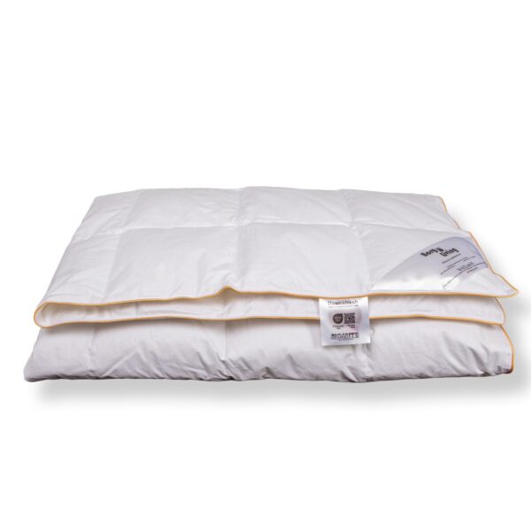 Allergivenlig sommerdyne 140x220 cm - Let sommerdyne med hvide europæiske gåsedun - Borg Living gåsedunsdyne