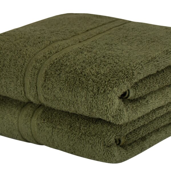 Badehåndklæde - 100% Grøn bomulds håndklæde - Ekstra blødt bomuld