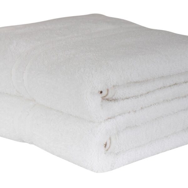 Badehåndklæde - 100% Hvid bomulds håndklæde - Ekstra blødt bomuld