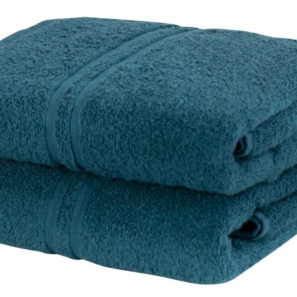 Badehåndklæde - 100% blå bomulds håndklæde - Ekstra blødt bomuld