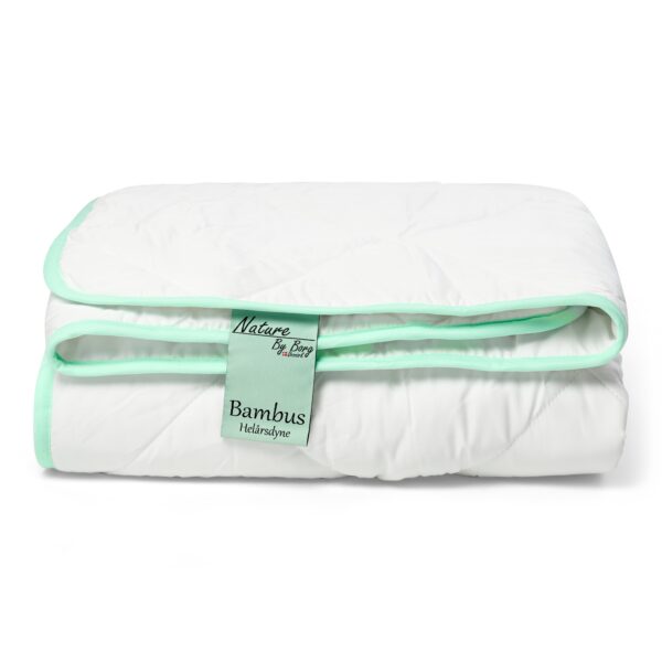 Bambus helårsdyne - 100% allergivenlig Bambus fyld - 140x200 cm - Nature By Borg bambusdyne med blødt bambusbolster