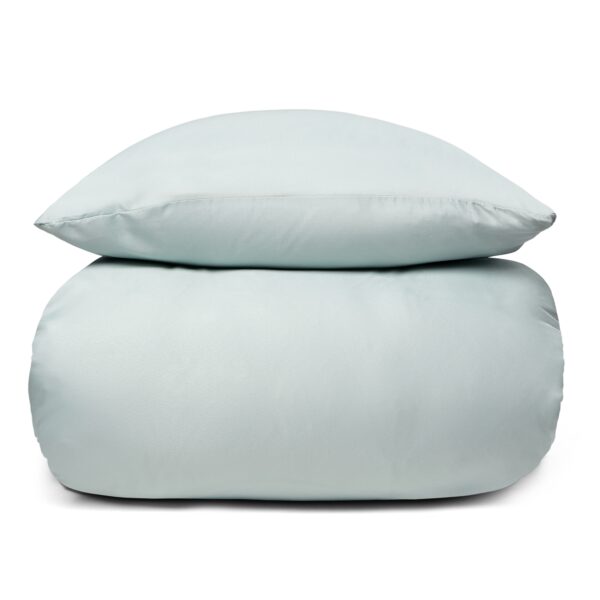 Dobbelt sengetøj 200x220 cm - Ensfarvet grønt sengesæt - Microfiber sengelinned - IN Style sengelinned