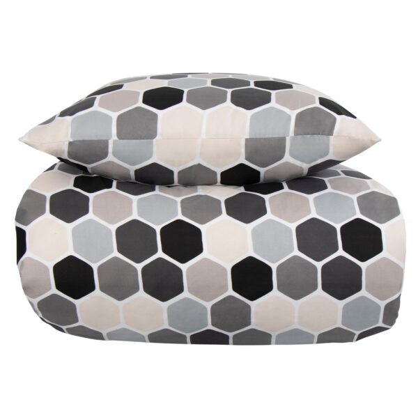 Dobbelt sengetøj 240x220 cm - Microfiber - Cube print