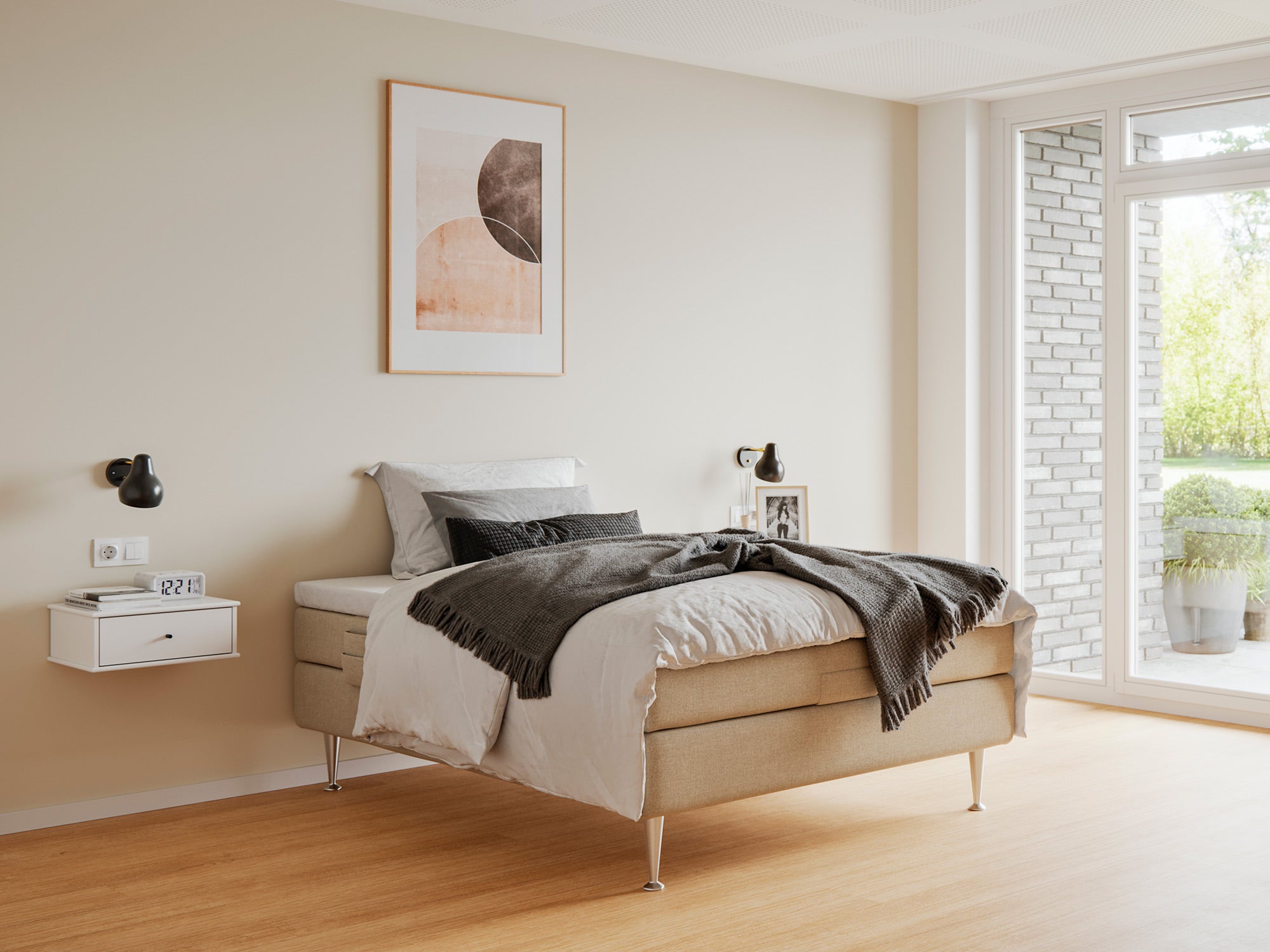 Fabrikkens - Platin | Elevation (Sand) 120x200 cm. Fabrikkens - Platin | Elevation (Sand) 120x200 cm.