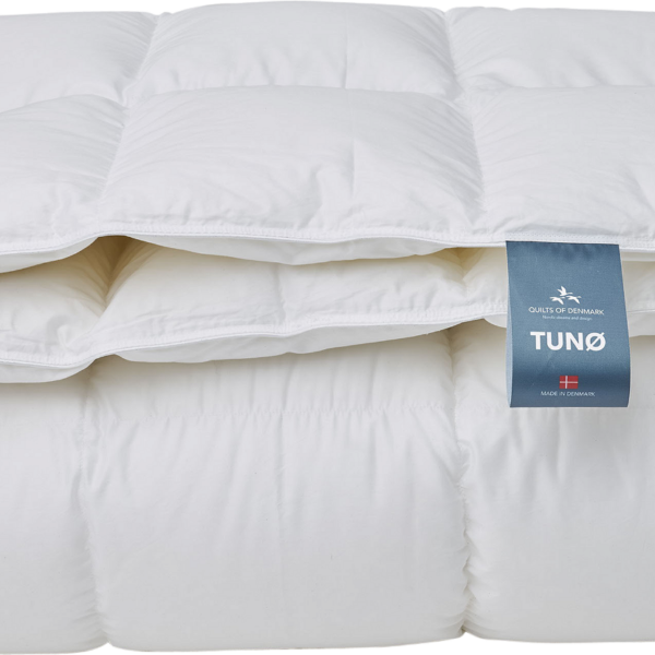 Gåsedunsdyne Quilts of Denmark TUNØ Lun sengedyne 140x200 cm Lyocell-Bomuld Satin OEKO-TEX