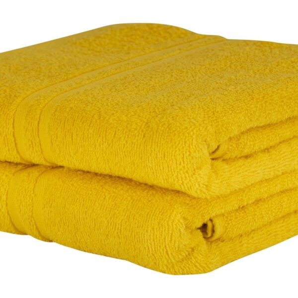 Håndklæde 100% Bomuld - Ekstra blødt bomulds håndklæde i gul