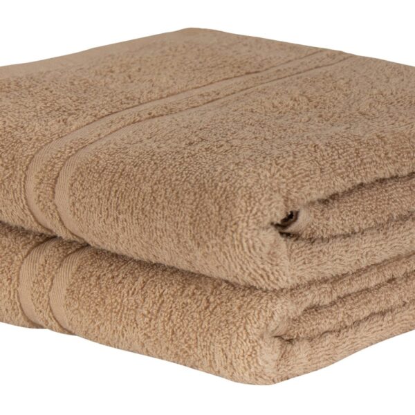 Håndklæde 100% Bomuld - Ekstra blødt bomulds håndklæde i natur farvet