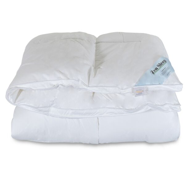 Helårsdyne 140x200 cm - Allergivenlig dyne med bløde fiberdun - Fiberdyne fra Zen Sleep