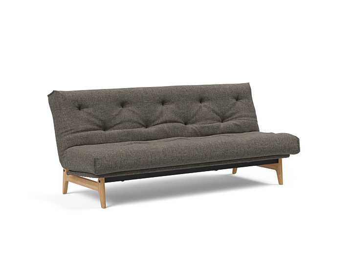 Innovation - Aslak sovesofa m/fast betræk 140x200 cm - Soft Spring madras-216
