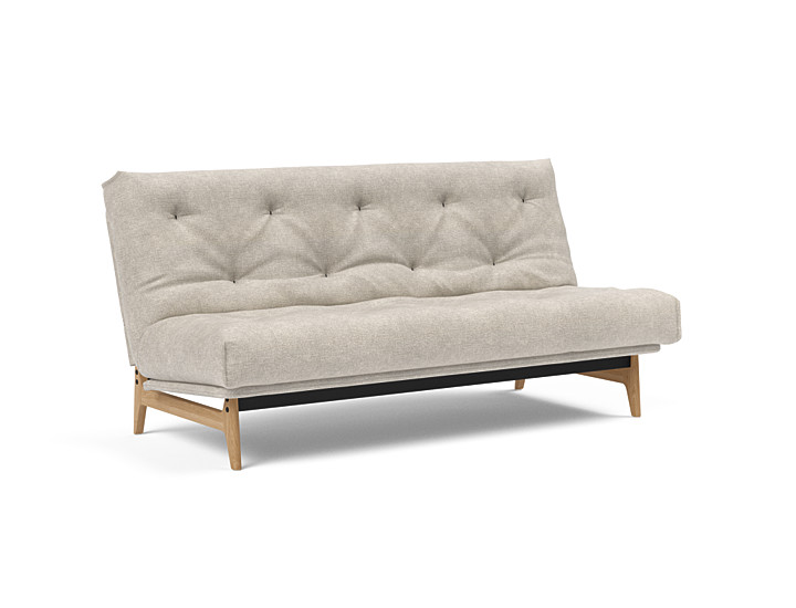 Innovation - Aslak sovesofa m/fast betræk 140x200 cm - Soft Spring madras-280