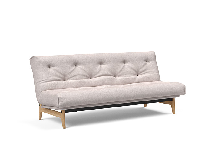 Innovation - Aslak sovesofa m/fast betræk 140x200 cm - Soft Spring madras-300