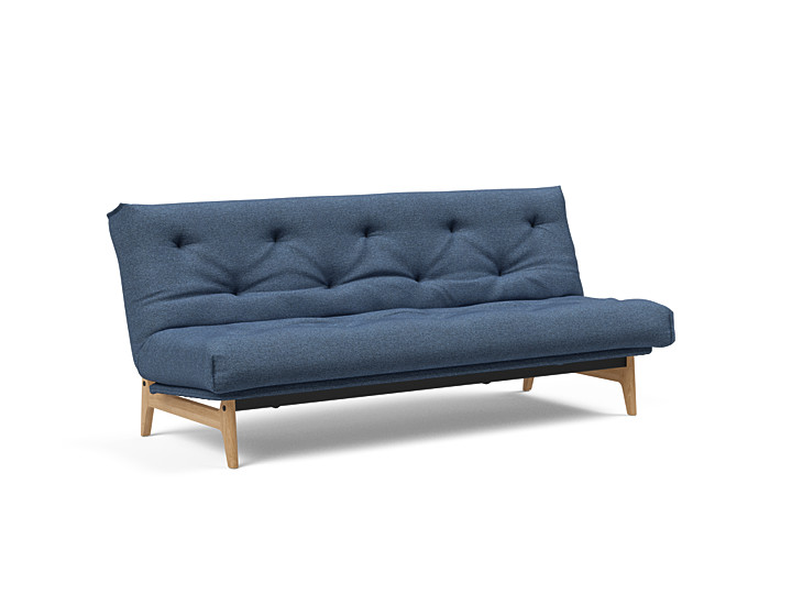 Innovation - Aslak sovesofa m/fast betræk 140x200 cm - Soft Spring madras-302
