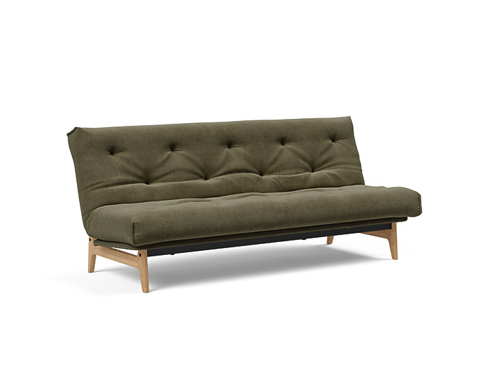 Innovation - Aslak sovesofa m/fast betræk 140x200 cm - Soft Spring madras-316