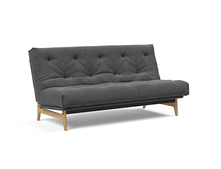 Innovation - Aslak sovesofa m/fast betræk 140x200 cm - Soft Spring madras-351
