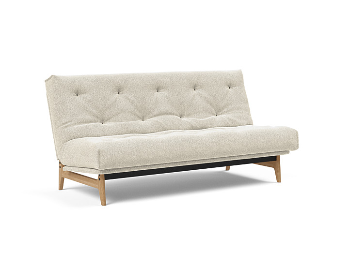 Innovation - Aslak sovesofa m/fast betræk 140x200 cm - Soft Spring madras-357