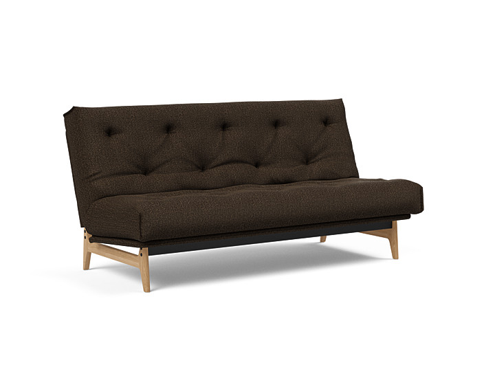 Innovation - Aslak sovesofa m/fast betræk 140x200 cm - Soft Spring madras-358