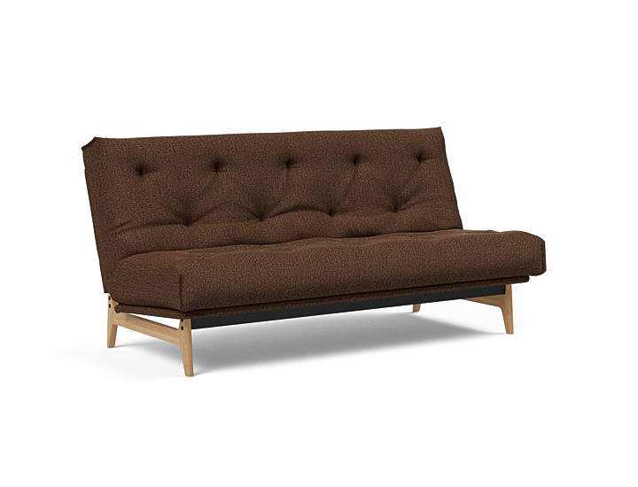Innovation - Aslak sovesofa m/fast betræk 140x200 cm - Soft Spring madras-359