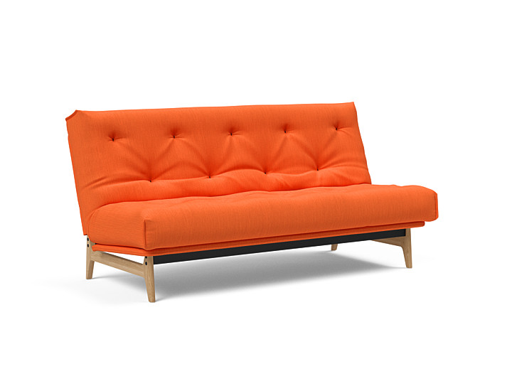 Innovation - Aslak sovesofa m/fast betræk 140x200 cm - Soft Spring madras-510