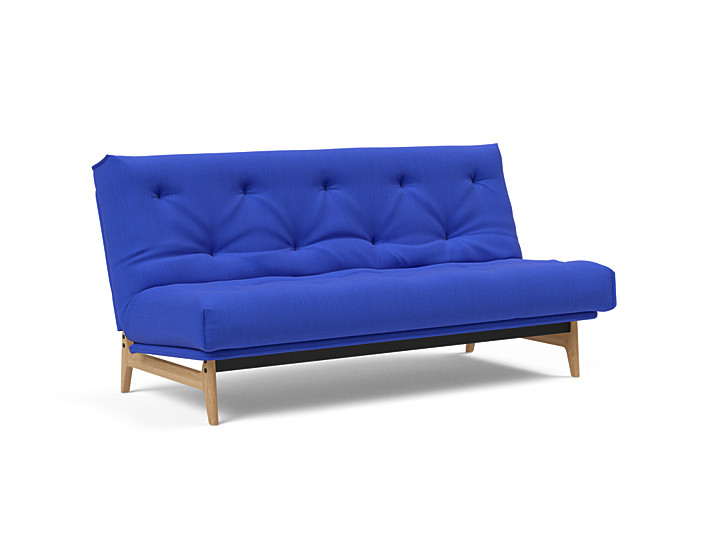 Innovation - Aslak sovesofa m/fast betræk 140x200 cm - Soft Spring madras-512