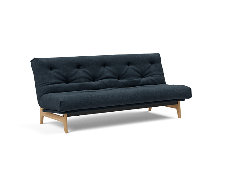 Innovation - Aslak sovesofa m/fast betræk 140x200 cm - Soft Spring madras-515