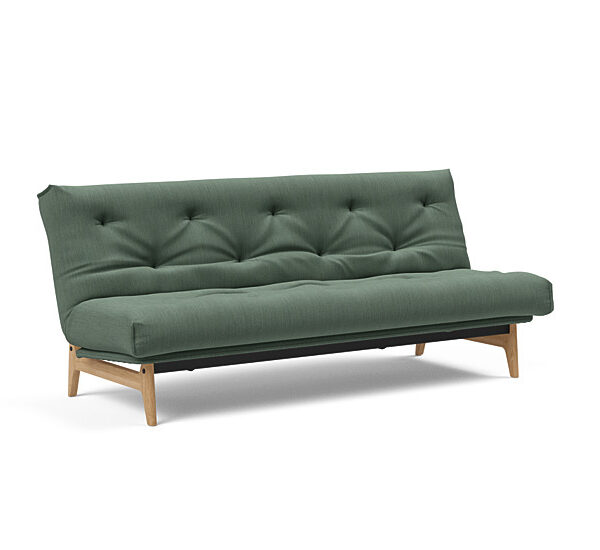 Innovation - Aslak sovesofa m/fast betræk 140x200 cm - Soft Spring madras-518