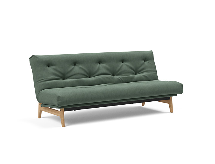 Innovation - Aslak sovesofa m/fast betræk 140x200 cm - Soft Spring madras-518
