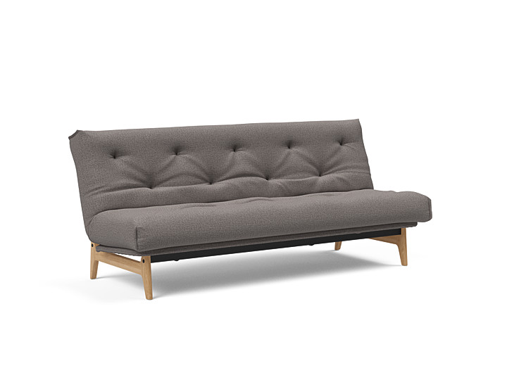 Innovation - Aslak sovesofa m/fast betræk 140x200 cm - Soft Spring madras-521