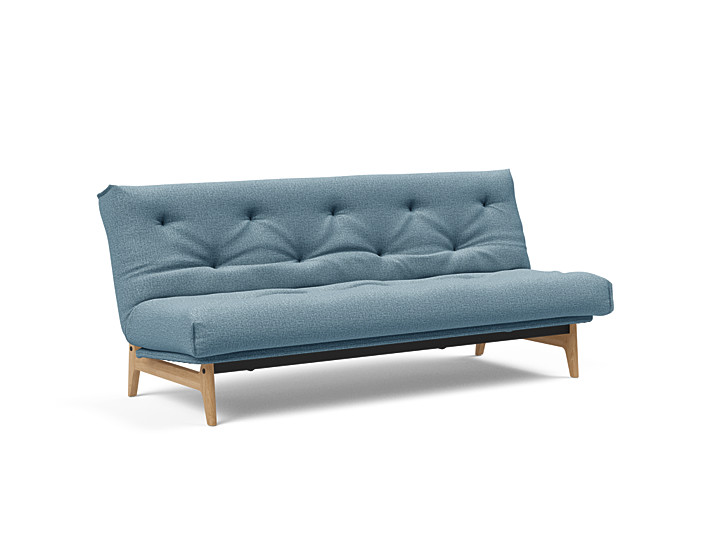 Innovation - Aslak sovesofa m/fast betræk 140x200 cm - Soft Spring madras-525