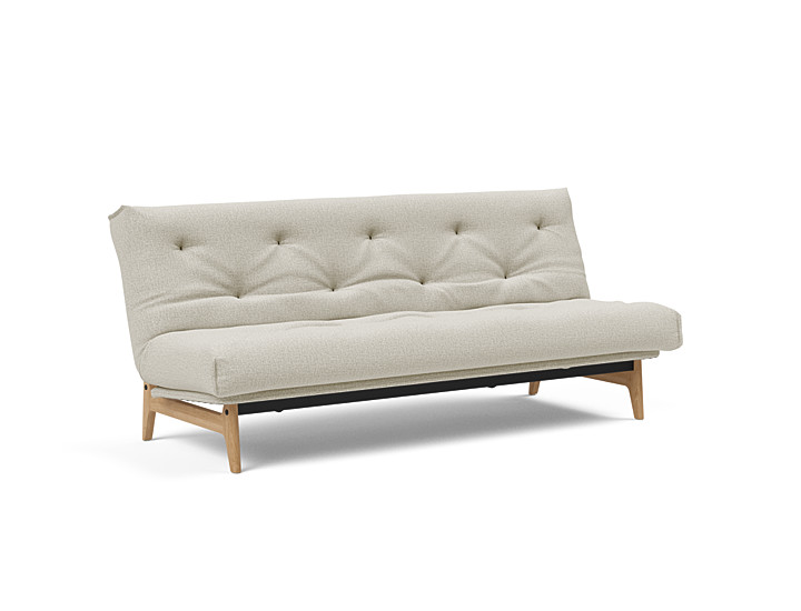 Innovation - Aslak sovesofa m/fast betræk 140x200 cm - Soft Spring madras-527