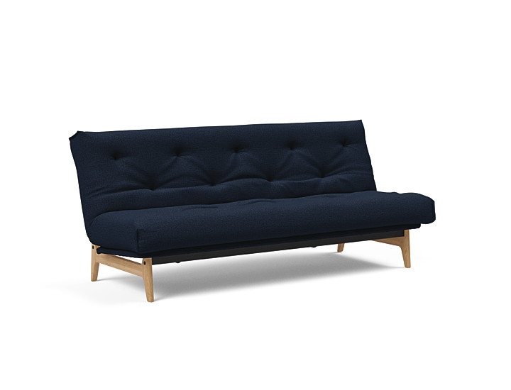 Innovation - Aslak sovesofa m/fast betræk 140x200 cm - Soft Spring madras-528
