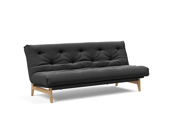 Innovation - Aslak sovesofa m/fast betræk 140x200 cm - Soft Spring madras-529