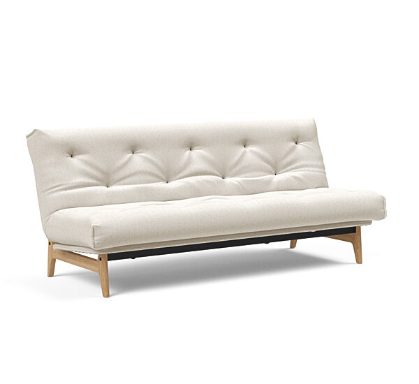 Innovation - Aslak sovesofa m/fast betræk 140x200 cm - Soft Spring madras-531