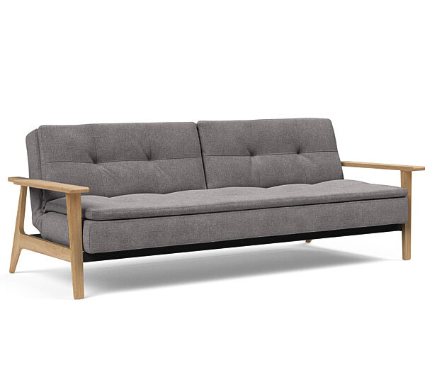 Innovation - Dublexo Sovesofa med Frej Egetræs arm - Liggemål 115x210 cm -217 -Egetræ