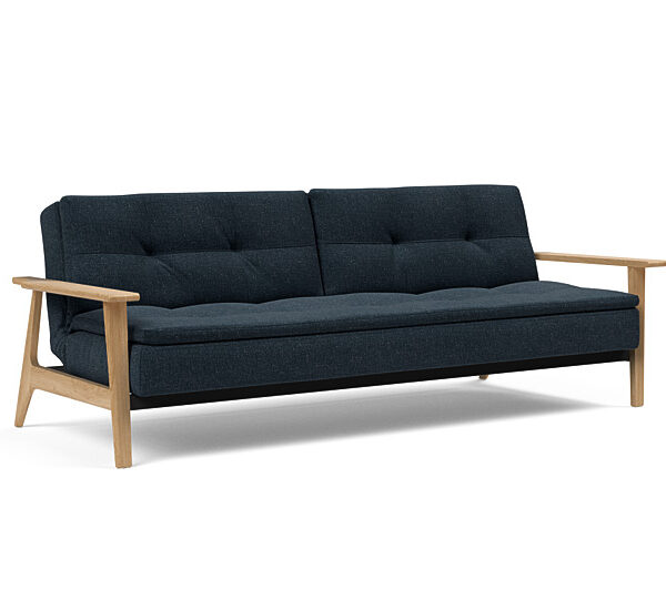 Innovation - Dublexo Sovesofa med Frej Egetræs arm - Liggemål 115x210 cm -515 -Egetræ