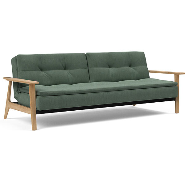 Innovation - Dublexo Sovesofa med Frej Egetræs arm - Liggemål 115x210 cm -518 -Egetræ