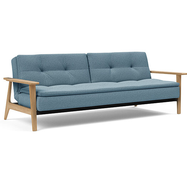Innovation - Dublexo Sovesofa med Frej Egetræs arm - Liggemål 115x210 cm -525 -Egetræ