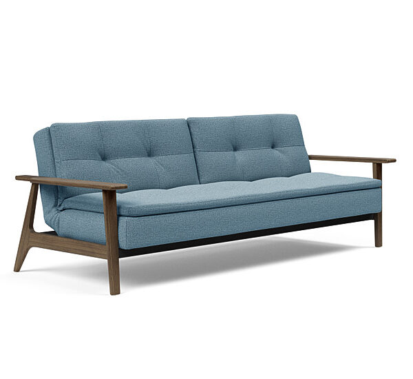 Innovation - Dublexo Sovesofa med Frej Egetræs arm - Liggemål 115x210 cm -525 -Røget Egetræ