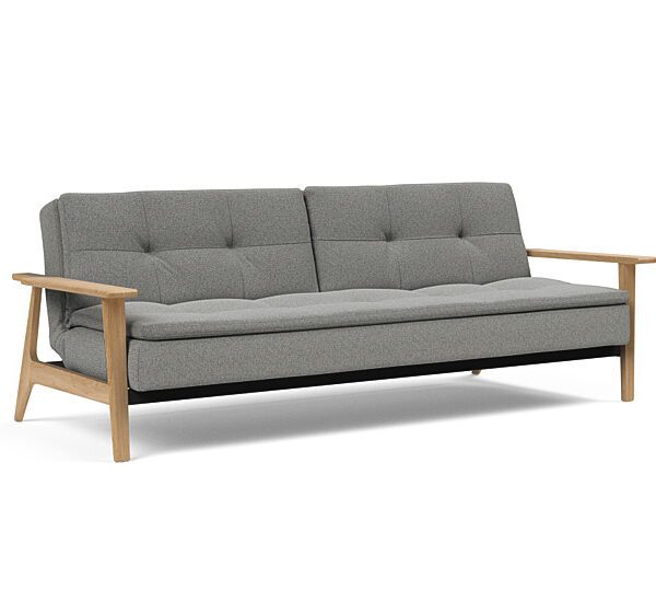 Innovation - Dublexo Sovesofa med Frej Egetræs arm - Liggemål 115x210 cm -533 -Egetræ