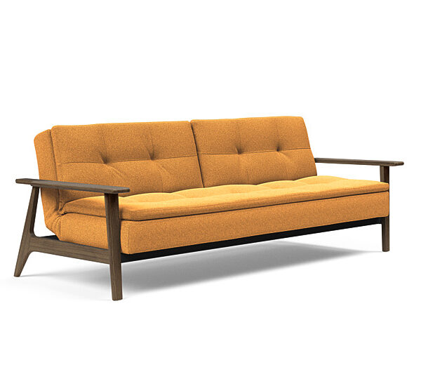 Innovation - Dublexo Sovesofa med Frej Egetræs arm - Liggemål 115x210 cm -536-Røget Egetræ