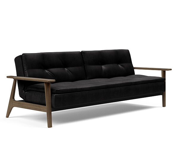 Innovation - Dublexo Sovesofa med Frej Egetræs arm - Liggemål 115x210 cm -550 -Røget Egetræ