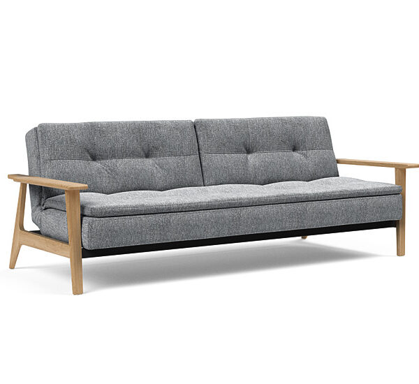 Innovation - Dublexo Sovesofa med Frej Egetræs arm - Liggemål 115x210 cm -565 -Egetræ