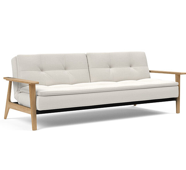 Innovation - Dublexo Sovesofa med Frej Egetræs arm - Liggemål 115x210 cm -574 -Egetræ