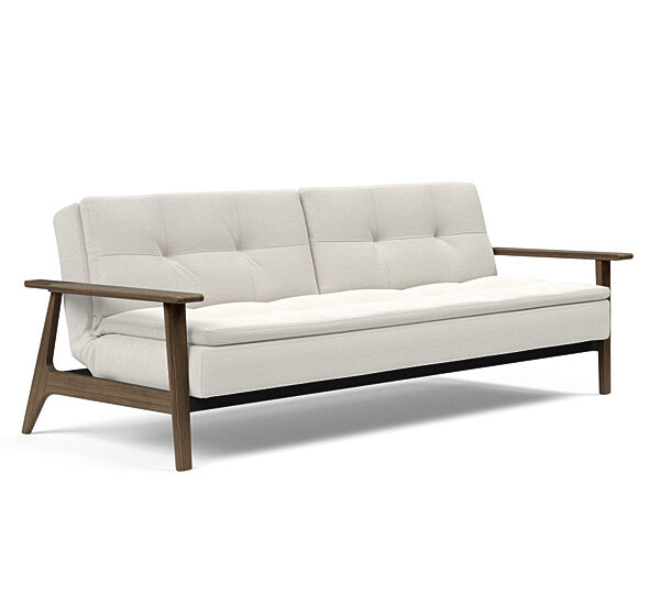 Innovation - Dublexo Sovesofa med Frej Egetræs arm - Liggemål 115x210 cm -574 -Røget Egetræ
