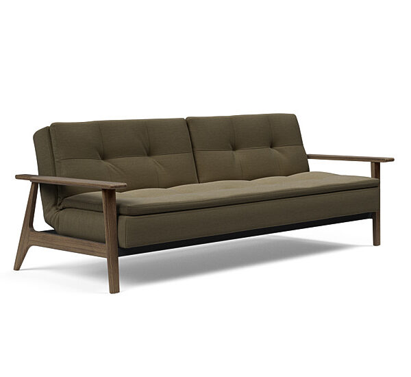 Innovation - Dublexo Sovesofa med Frej Egetræs arm - Liggemål 115x210 cm -575 -Røget Egetræ