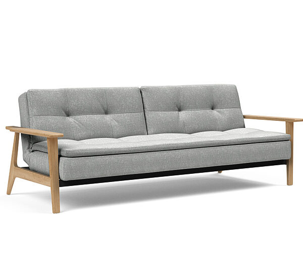Innovation - Dublexo Sovesofa med Frej Egetræs arm - Liggemål 115x210 cm -590 -Egetræ