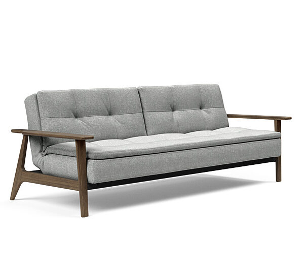 Innovation - Dublexo Sovesofa med Frej Egetræs arm - Liggemål 115x210 cm -590 -Røget Egetræ