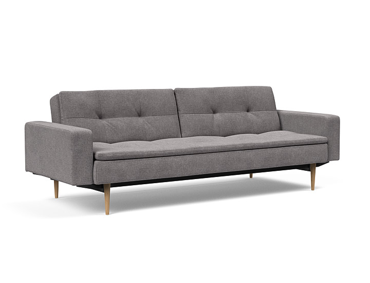 Innovation - Dublexo Sovesofa med polstret armlæn - Liggemål 115x210 cm-217 hovedpude - Largeys