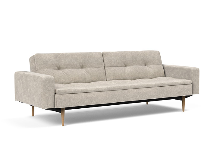 Innovation - Dublexo Sovesofa med polstret armlæn - Liggemål 115x210 cm-280 hovedpude - Largeys