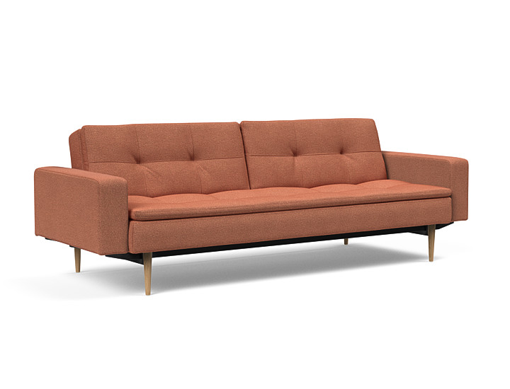 Innovation - Dublexo Sovesofa med polstret armlæn - Liggemål 115x210 cm-301 hovedpude - Largeys