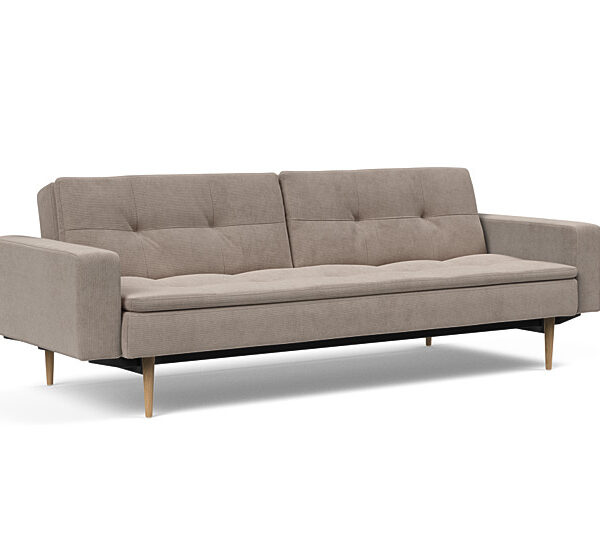 Innovation - Dublexo Sovesofa med polstret armlæn - Liggemål 115x210 cm-318 hovedpude - Largeys